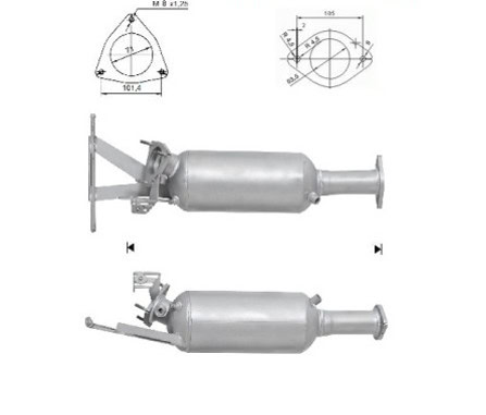 Hiukkassuodatin Volvo d5 AWD