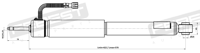 Sähköinen iskunvaimennin, Toyota Land Cruiser / Taka - Image 2