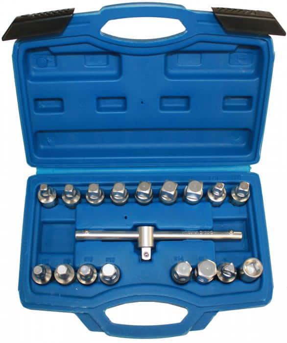 Öljytulpan avainsarja 3/8", 19-os.