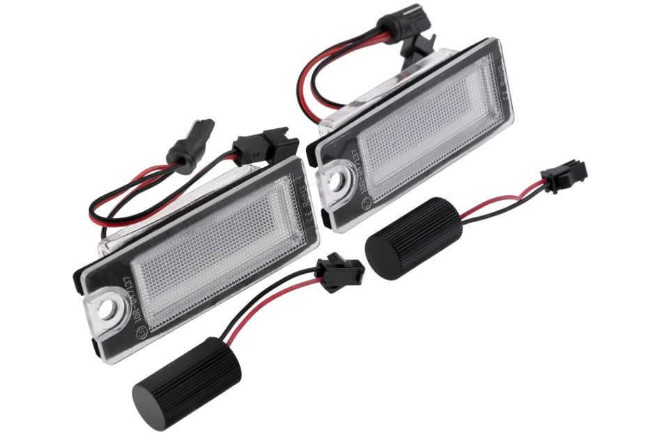LED rekisterikilven valaisinpari Volvo S60 / S80 1998- / XC70 2001- / XC90 2003-