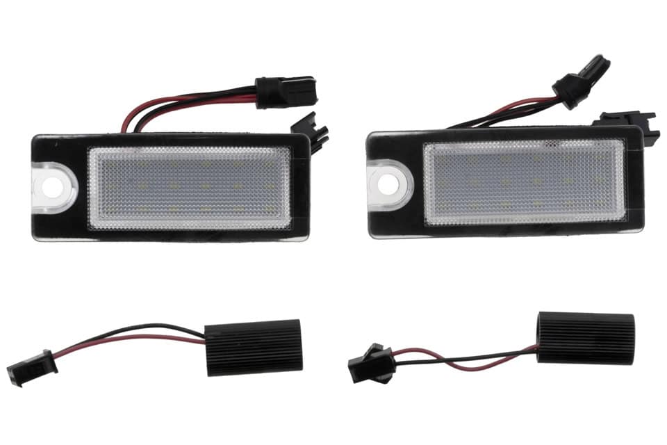 LED rekisterikilven valaisinpari Volvo S60 / S80 1998- / XC70 2001- / XC90 2003- - Image 4