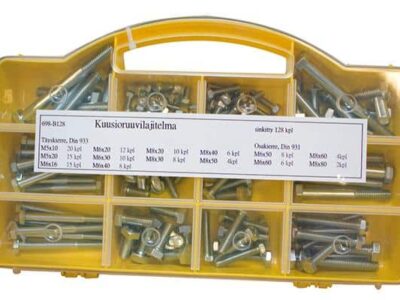 Kuusioruuvilajitelma M5-M8