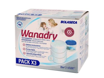 Bolaseca Kosteudenpoistajan täyttöpakkaus Ag Wanadry 3x450g