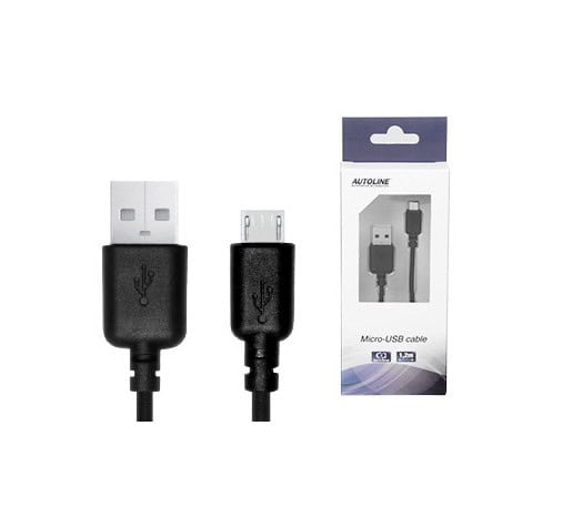 Micro-USB kaapeli 2M Musta