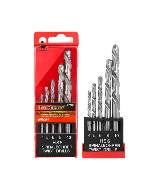 Poranteräsarja vasenkätinen 5-osaa