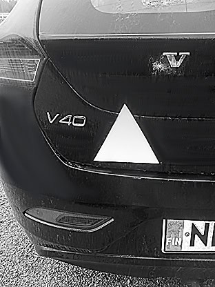 Opetuskolmio magneettikiinnitteinen XL