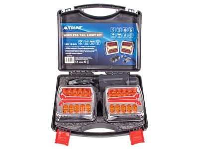 Langaton takavalopari LED