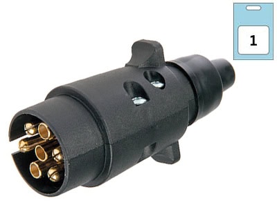 Perävaunupistoke 7-napainen, Muovia