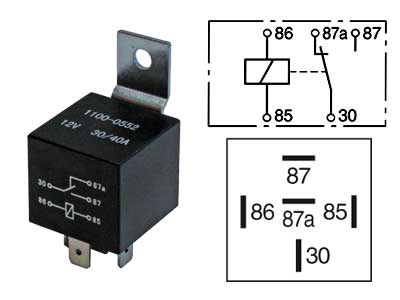 Kytkentärele 12V / 5-napaa