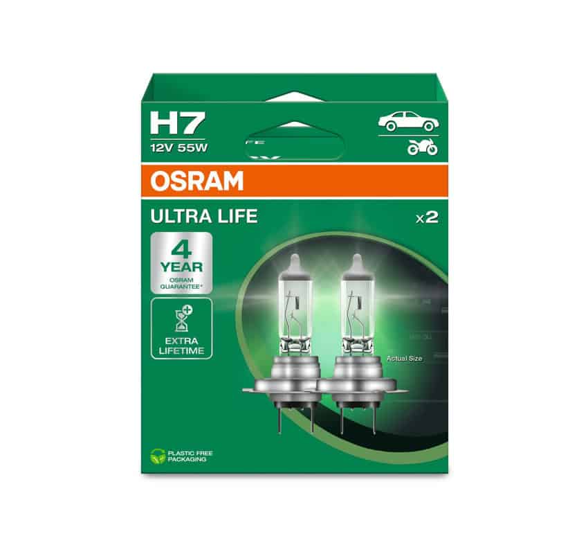 Osram H7 Ultra Life polttimopari