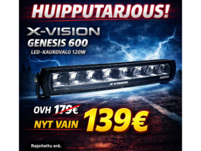 X-Vision Genesis 600 Led-kaukovalo 9-30V 120W