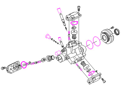 Bosch korkeapainepumpun tiivistesarja PSA 2,0HDI